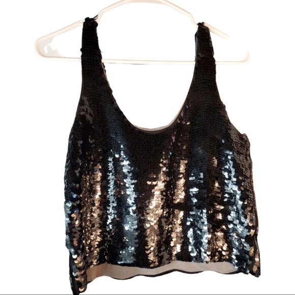 Poof Coutures Women's Cropped Tank Top NWT - Picture 4 of 9